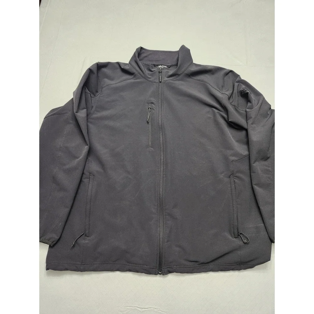 The North Face Windwall Jacket Mens 2XL‎ Gray Softshell Full Zip Hiking Outdoor